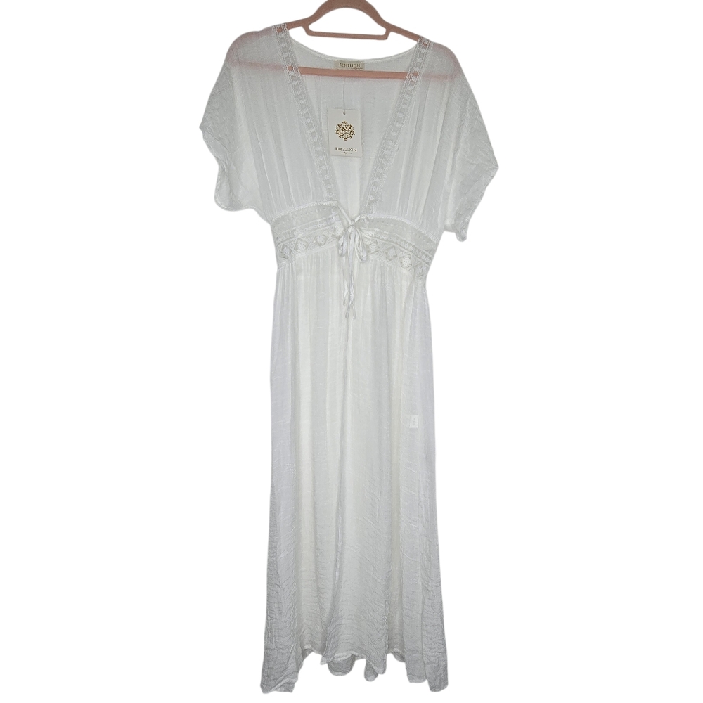 NWT Rebellion Lace Swim Cover Up Kimono